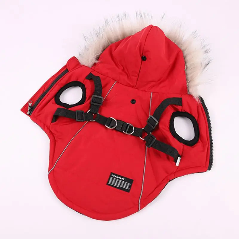 Winter Pet Dog Jacket With Harness